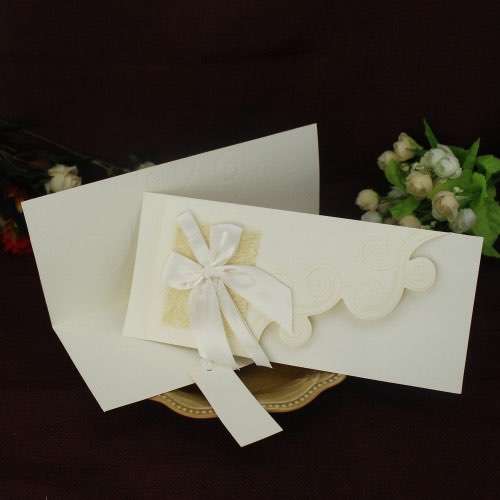 Modern Invitation Card Pocket Invitation Customized Embossing Card 